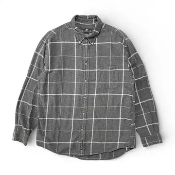 구제 빈티지 네이비 코튼 아웃도어 플란넬 셔츠 긴팔 셔츠