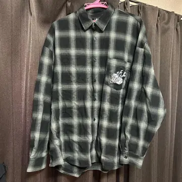 [ kutir ] 옴브레 체크 셔츠