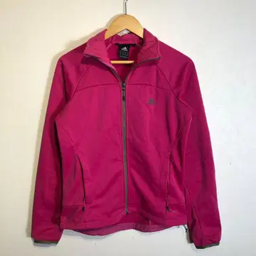 [ adidas ] 핑크 집업 자켓 안감 플리스