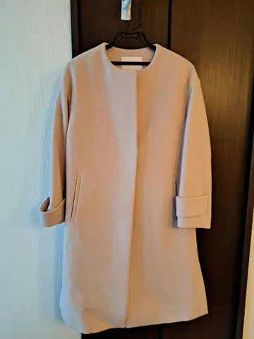 GREEN LABEL RELAXING 핑크 롱 코트