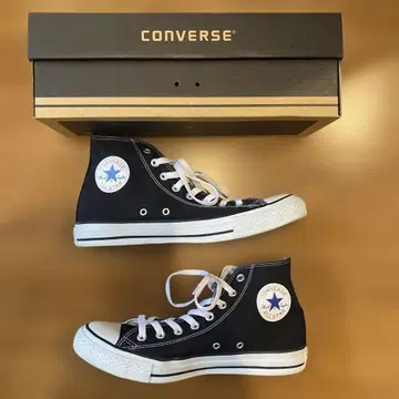 새상품급 CONVERSE ALL STAR 블랙 하이컷 스니커즈 27.5