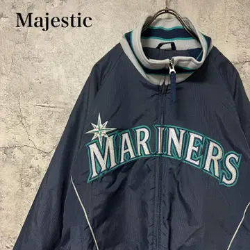 [ 초인기 ] Majestic 패딩 자켓 시애틀 마리너스 자수 90s