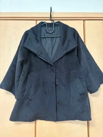 EAST BOY COMET 네이비 판초 케이프 코트