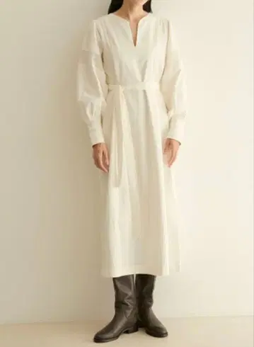 [ SALON adam et rope' ] 스키퍼 원피스 화이트