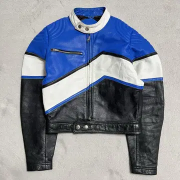 천연 가죽 싱글 라이더 가죽 자켓 바이커 R-8496