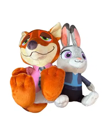 주토피아 봉제 인형 세트 닉 주디