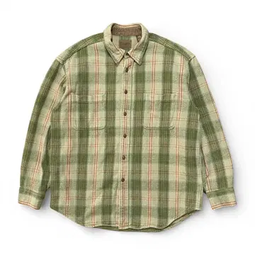 구제 의류 세인트 존스 베이 아웃도어 헤비 플란넬 플란넬 셔츠 긴팔 셔츠