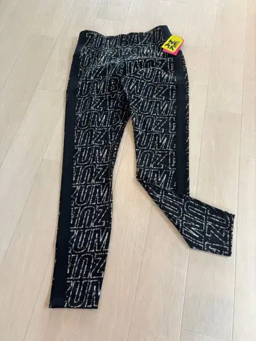 새상품 정품 줌바 ZUMBA 블랙 올 패턴 스패츠 레깅스 라메