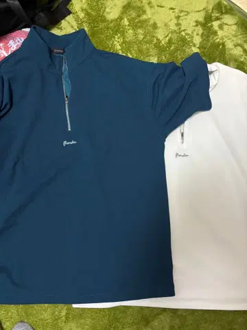 레이지블루 하프 지퍼 셔츠 2종 세트