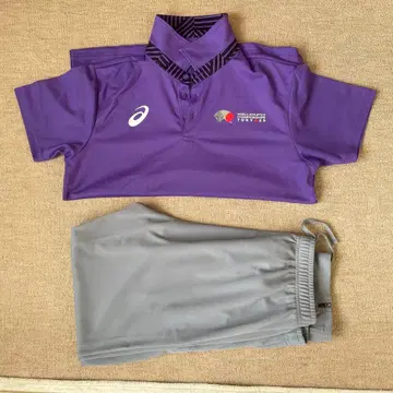 세계 육상 유니폼 asics 피케 셔츠 M 사이즈 팬츠 M 사이즈