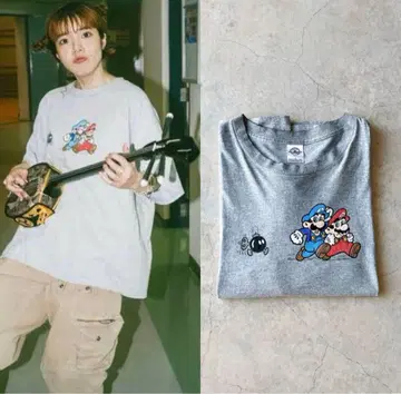 [ 아이묭 착용 ] DELTA 마리오 캐릭터 T셔츠 보물병