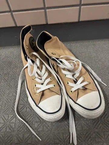 ALL STAR GOLDLOGOPATCH 하이컷 베이지