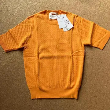 OPAQUE CLIP 반팔 니트 38/M 오렌지