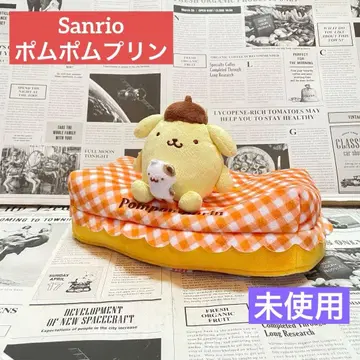 미사용 폼폼푸딩 빵 모양 쿠션 티슈 케이스