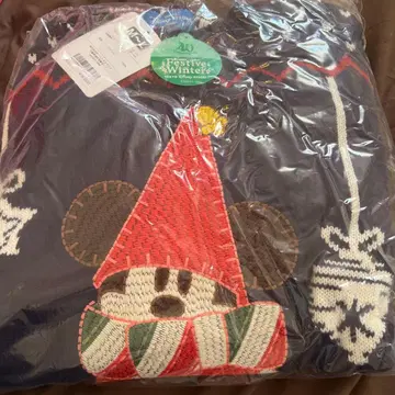 새상품급 디즈니 리조트 2023 릴린린 스웨터 미키 M~L 네이비