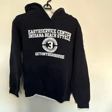 한국 후드티 네이비