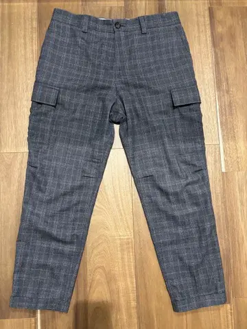 브루넬로 쿠치넬리 그레이 체크 카고 팬츠 50