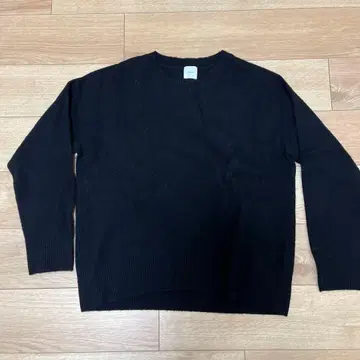 스픽스팬 블랙 크루넥 니트 스웨터 긴팔