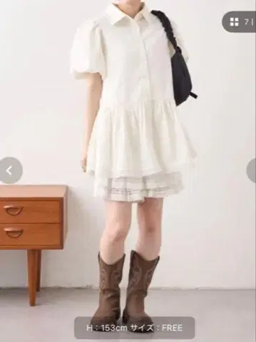 스트라이프 반팔 미니 OPSH