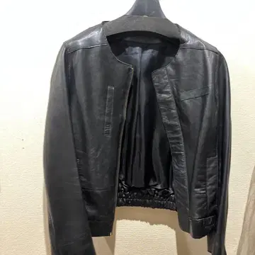 블랙 가죽 자켓 L 사이즈
