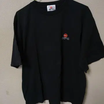 텐구 마크 블랙 T셔츠 드래곤 자수