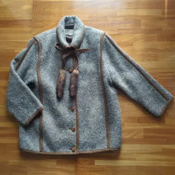 울 혼방 캐주얼 자켓 쇼와 레트로 9호 모헤어