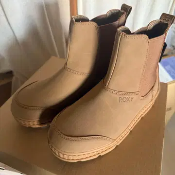 ROXY 사이드 고어 부츠 베이지 23cm