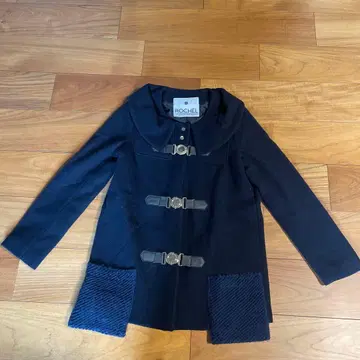 ROCHEL 네이비 더블 브레스트 코트