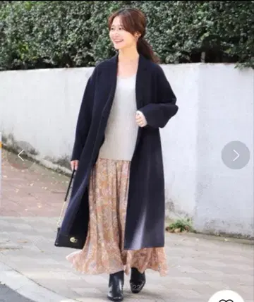 슬로브 이에나 SLOBE IENA 핸드메이드 테일러 코트 네이비