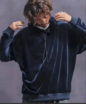 mpa3531-스트레치 벨로아 풀 후드티