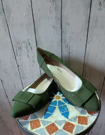 새상품급 ORientalTRaffic 플랫슈즈 그린 계열