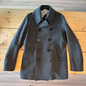 그레이 울 피 코트