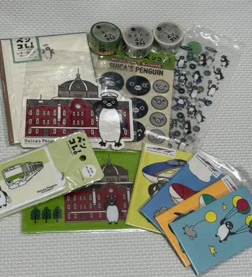 미개봉 새상품 묶음 판매 Suica 펭귄 문구 세트