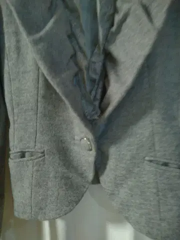 파이널 스테이지 그레이 레이스 프릴 블레이저 겉옷 36