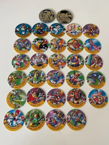 록맨 디스크 잭 31장 세트 딱지