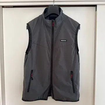 BRIEFING 그레이 베스트 풀 집업 사이즈 M