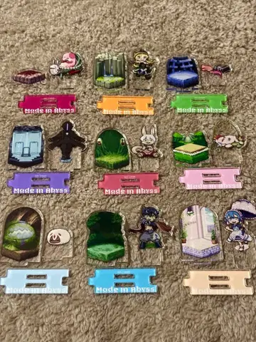 메이드 인 어비스 아크릴 스탠드 도트 그림 컴플리트