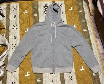 디럭스웨어 풀 집업 후드티 지퍼 후디 새상품급 M 그레이