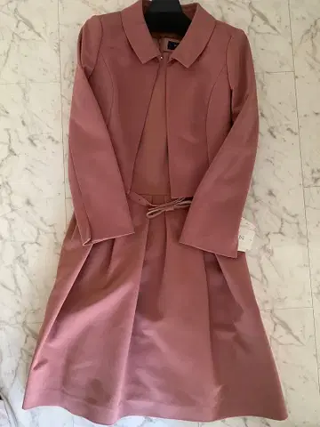 M'S GRACY 핑크 원피스 자켓 셋업 38