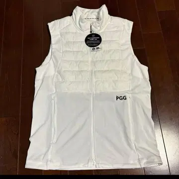 PGG 모사 x N y 메카니컬 스트레치 타프타 화이트 베스트