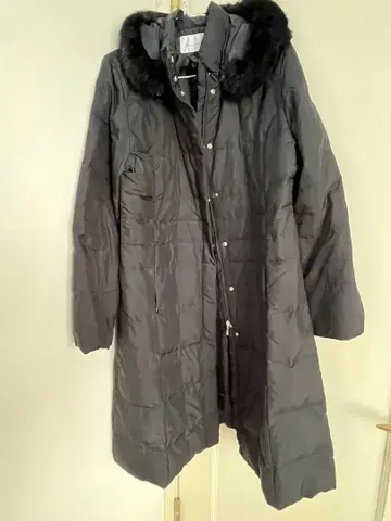 Venusal 블랙 롱 다운 코트