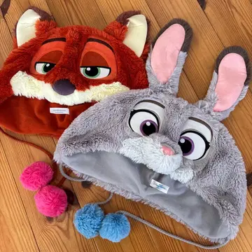 디즈니 리조트 공식 닉 & 주디 팬캡 2개 세트