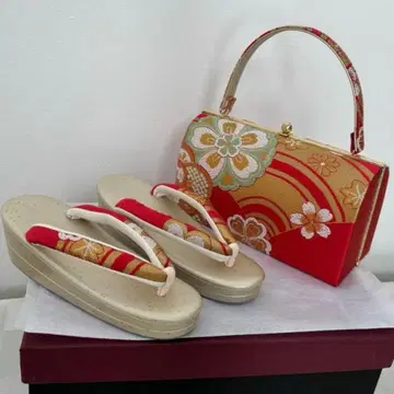 기모노 가방 조리 S 사이즈 세트 성인식 후리소데