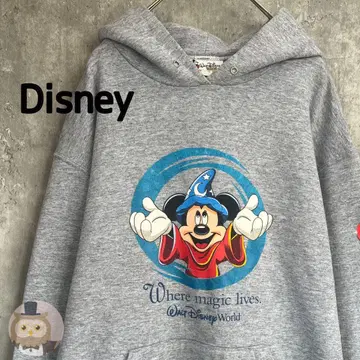 [00s] 디즈니 마법사 제자 미키 풀 후드티 구제 의류 에프콧