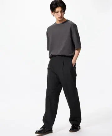 턱 와이드 팬츠 라이트