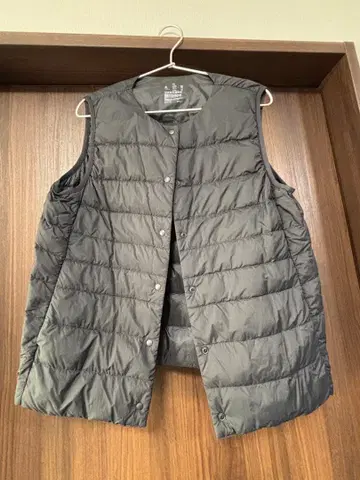 새상품급 MUJI 다운 베스트 XL 블랙