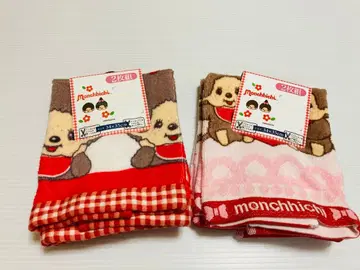 새상품 몽치치 & 몽치치짱 핸드 타월 2종 4장 세트