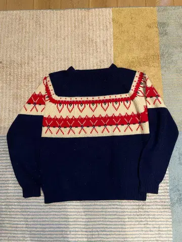 구제 의류 70년대 제이씨페니 J.C.Penney 눈꽃 패턴 니트 스웨터