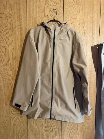 무인양품 베이지 후드 부착 나일론 자켓 M