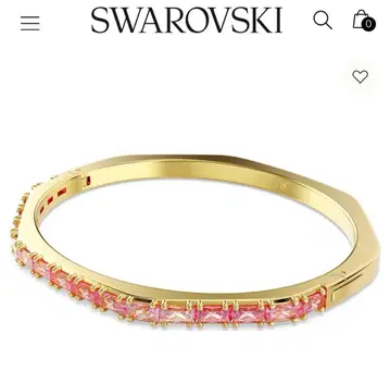 스와로브스키 Matrix 뱅글 핑크